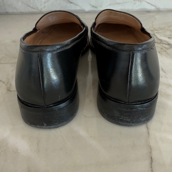 Coach Leather Loafers with Gold Metal Hardware Detail - Picture 3 of 4